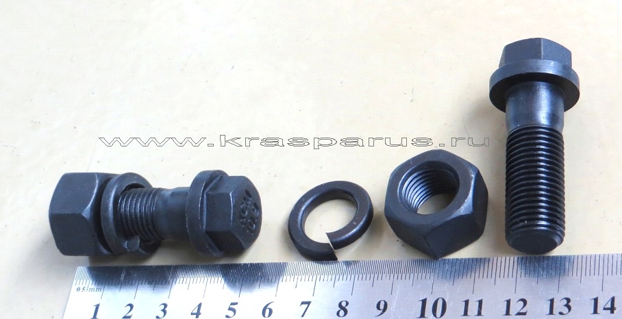 Болт М14*1 5* 40 с фланцем кардана Камаз в сб. (БелЗАН)(уп. 20 шт)